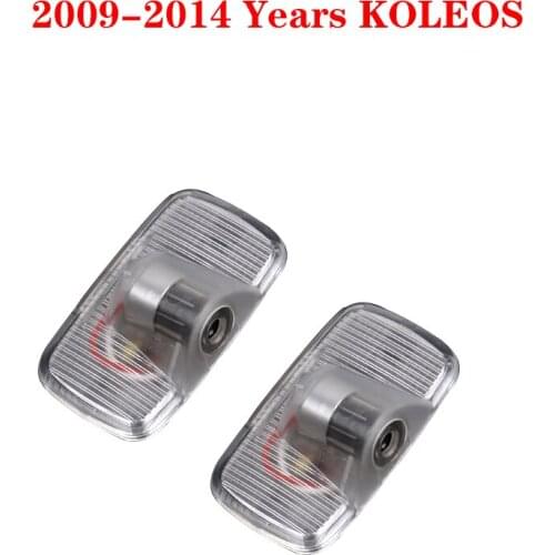 2pcs KOLEOS Logo Projector Ghost Shadow Light For Renault LED Door Warning Light Car Welcome Light Courtesy Light