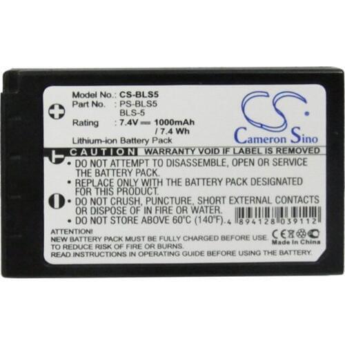 Cameron Sino 1000mah battery for OLYMPUS PEN E-PL2 E-PL5/6/7/M10 BLS-5 Stylus 1 PEN E-PL6 E-PM1 Camera Battery