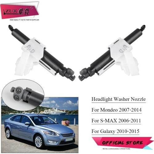 ZUK Headlight Washer Nozzle For Ford Mondeo 2007-2014 MK4 S-MAX 2006-2011 GALAXY II 2010-2015 MK2 Headlamp Water Spray Jet