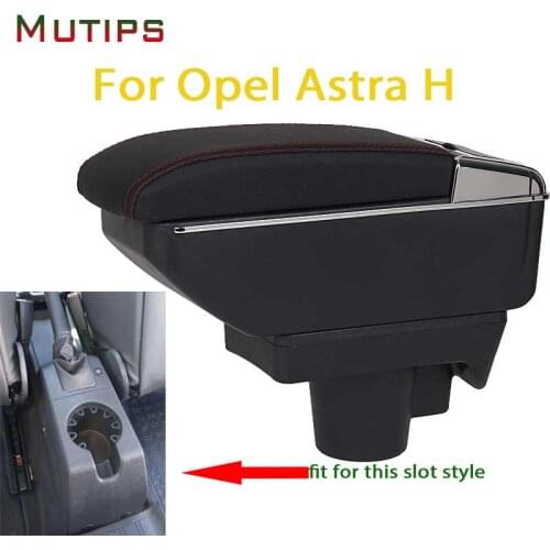 Mutips car armrest for Opel astra H accessories leather arm rest center centre console decoration interior parts content auto