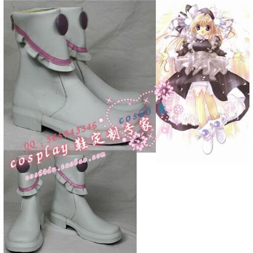 Pita Ten Misha white Cosplay Shoes Boots S008