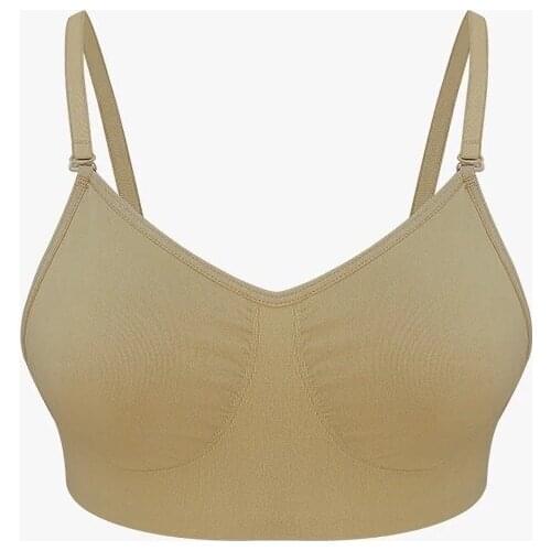 2020 European Clothing Flesh-colored Great Flexibility Elastic Bottoms Are Anti-walking Bare Corsets Invisible Dance Wear Bra