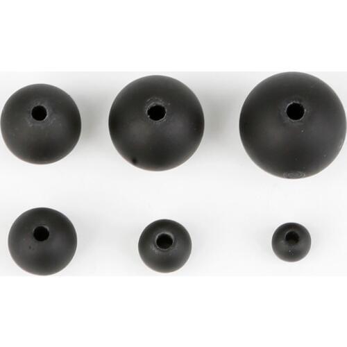 15pcs to 200pcs 6/8/10/12/14/16mm Black Plastic ABS Matt Frost Surface Round Loose Beads for DIY Jewelry Findings Earring Making
