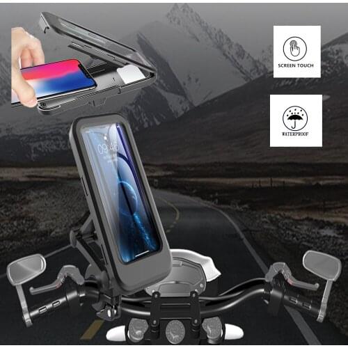 Motorcycle Accessories Bike Phone Holder Iphone7 8P Screen Touch Navigation Stand GPS Bracket Motorcycle Phone Holder Waterproof