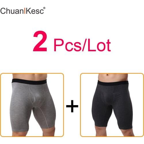 Mens Long Boxers Sexy Big U Bag Soft And Comfortable Underwear European And American Size Sports Shorts Pack Of 2 Pcs