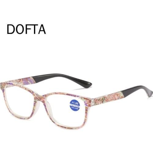 DOFTA Anti Blue Blocking Reading Glasses Men Women New Hyperopia Prescription Eyeglasses 5367