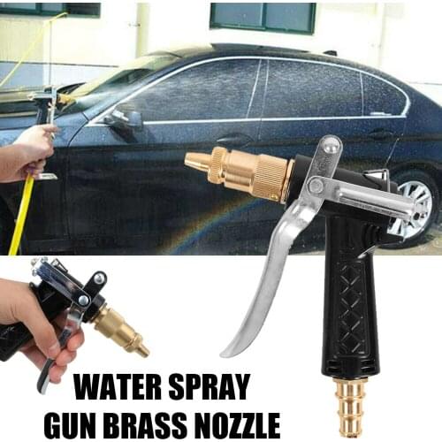 Car High Pressure Water Spray Gun Pressure Washer Brass Nozzle Garden Hose Pipe Lawn Car Wash Cleaning Tool Pop Jet 10-20m