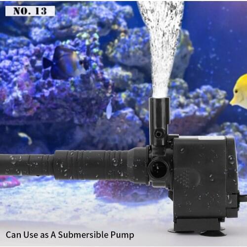 Submersible Pump Filter for Aquarium Fish Tank Oxygen Three-in-one Upper Filter Small Fish Tank Filter Can be Adjusted Fish Use