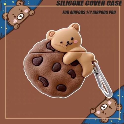 Portable Headphone Case Silicone Cover Case For Airpods 1/2 Airpods Pro Silicone Wireless Headphone Case For Apple Earphones