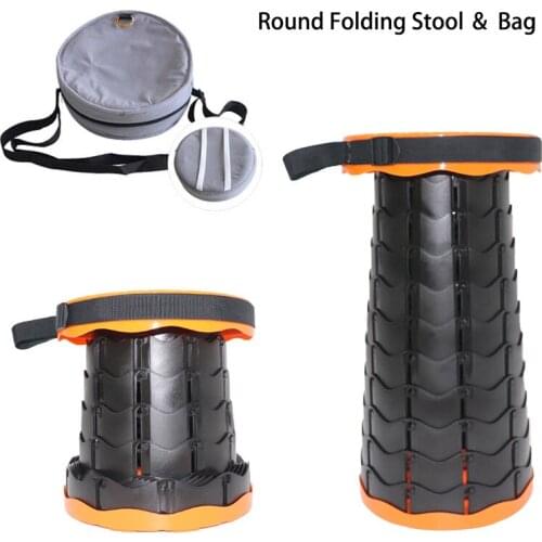 Stool Folding Stool Retractable Outdoor Portable Stool Camping Stool Folding Chair Convenient Fishing Foldable plastic stools