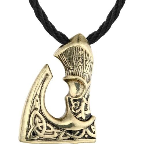 Vintage Viking Style Necklace Axe Pendant Necklace Mens Boutique Jewelry Holiday Gift Ancient Pirate Necklace