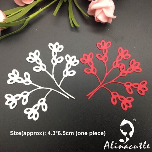Die cut metal cutting die punch leaf flower spray branch Alinacraft Scrapbook album papercraft handmade card stencil art cutter