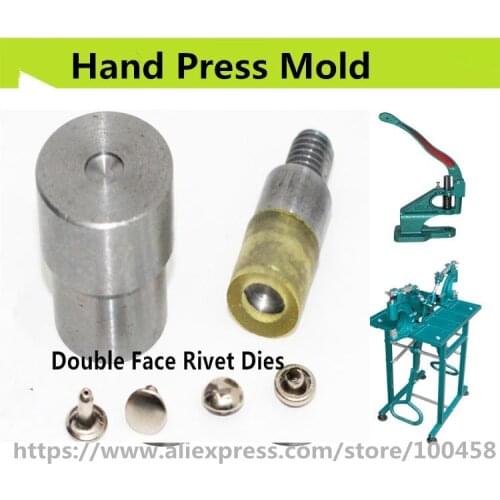 Rivet Dies For Handmade Press Machines Manual Install Metal Rivet Mold 5, 6, 7, 8, 10mm Rivet Tools Free Shipping