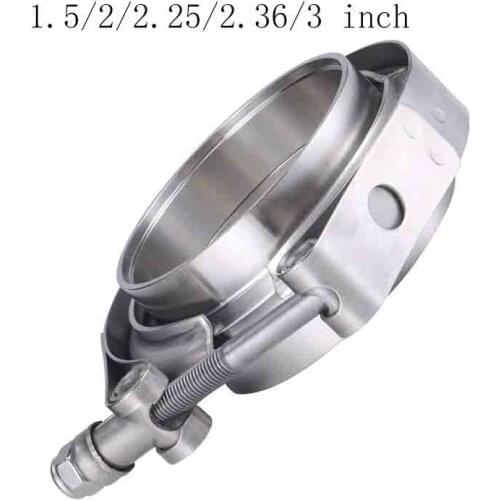 1.5/2/2.25/2.36/3 inch Male/Female V-Band Clamp Flange Kit V-band Turbo Exhaust Pipes Car Accessories