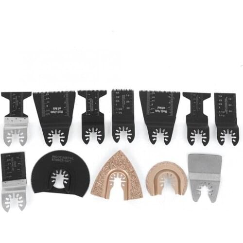 12PCs Universal Oscillating Saw Blade Cutting Wheel Woodworking Tool Blades PVC Pipe Cutter