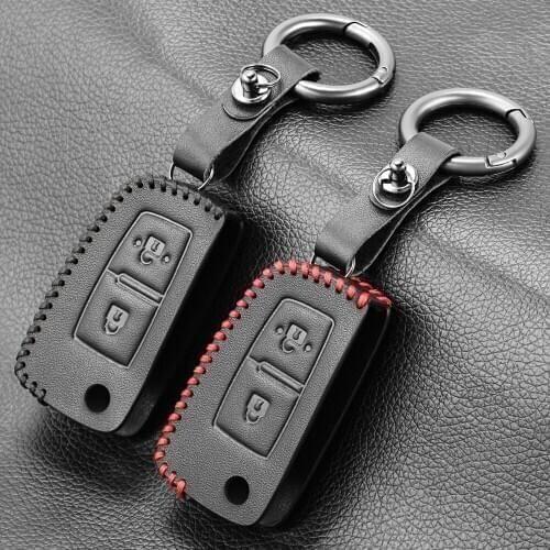 2 Buttons Leather car Key Cover Case For Nissan Qashqai J11 X-trail Murano MAXIMA ALTIMA Juke key Car styling ACCESSORIES
