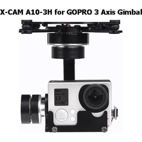 X - CAM A10-3H 3-Axis Brushless Gimbal Automatic Stabilization Gimbal for Gopro for FPV Quadcopter Multicopter