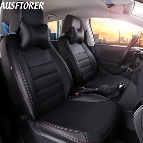Autotory Exact Fit PVC Leather Cover Car Seats for Volkswagen VW POLO 2014-2017 Seat Covers Auto Accessories Protector Whole Set