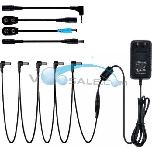 9V 1A Power Adapter Supply With 5 Way Pedal Cable Connector Use For Guitar Effect 9V Power Supply Guitar Accessories