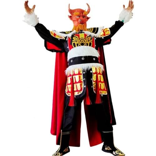 Ox Cattle Costumes For Men Devil Costume Halloween Monster Clothing Bull King Clothes Movie Journey to the West