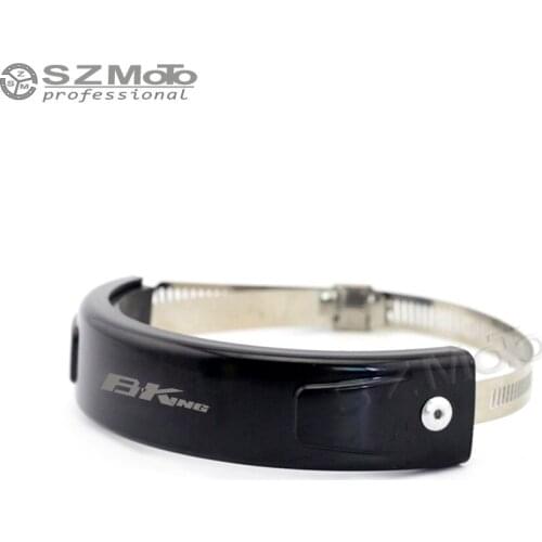 For SUZUKI BKING B-KING Silencer Round Oval Exhaust Protector Can Cover Motorcycle 100MM-140MM silicone Protect LOGO