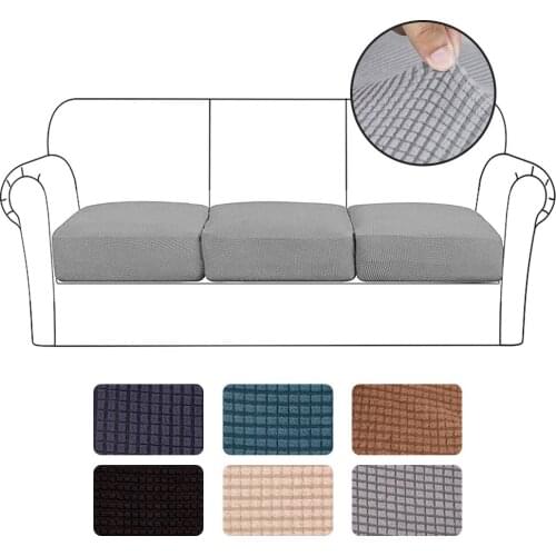 Home Decoration Elastic Funiture Protector Solid Color Couch Cover Thick Sofa Cover Corner Sofa Seat Slipcover