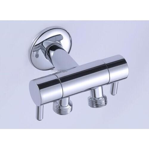 G1/2" High Quality Brass Faucet Dual Purpose Washing Machine Faucet Bathroom Corner Faucet Garden Outdoor Faucet