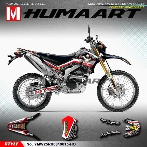 HUMAART Motorbike Graphics Racing Decals Kit for WR250R WR250X 2008 2009 2010 2011 2012 2013 2014 2015 2016 2017 2018 2019 2020