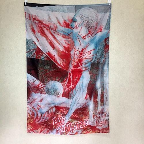 Cannibal Corpse Rock Band Poster Four Holes Banners Wall Flags Tapestry Cloth Art Bar Cafe Hotel Theme Background Decoration