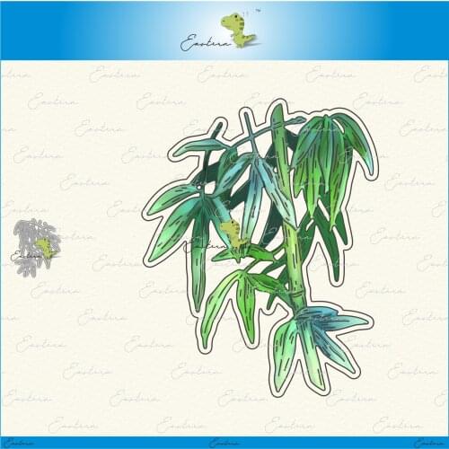 Bamboo leaves metal cutting dies 2021 new diy molds Scrapbooking Paper Making die cuts crafts