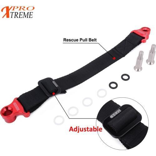 Motorcycle Dirt Bike Rear Rescue Strap Bundle Tie Band For HONDA KAWASAKI YAMAHA CR CRF XR YZ YZF WR WRF KX KXF KLX KLXR