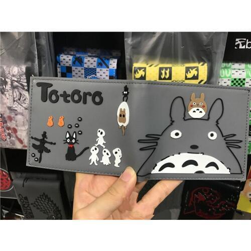 Cartoon Totoro My Neighbor Short Wallet Purse Flodable ID Cards Coins Wallet Pouch Bag Corps Unisex Boys Girls Gift