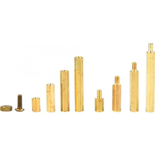 320Pcs/set M2 Screw Nuts Kit With Storage Box, Hardware Brass Hex Standoff Nut Spacer Bolt Male Female Screws For Furniture