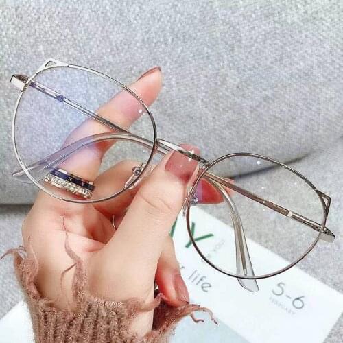 Cat Ears Anti-blue Glasses For Women Men Optical Eyeglasses Clear Lens Spectacles Unisex Eyewear Internet Celebrity Recommend
