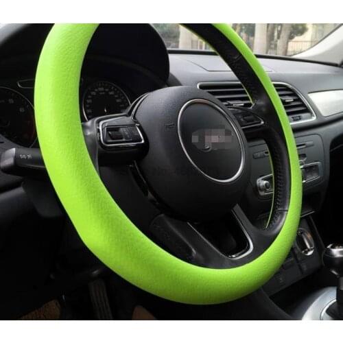 By DHL 50pcs Fashional Soft Silicone Steering Wheel Cover Shell Skidproof Odorless Eco-Friendly Protector For Steering Wheel
