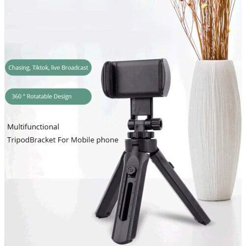 Protable Tripod For iPhone 12 Samsung S10 Xiaomi Huawei Smartphone Tripods Mini Tripod Desktop Live Mobile Phone Bracket Tripod