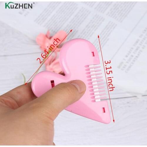 Heart Shape Thinning Hair Cutting Comb Pubic Bikini Hair Remover Trimming Tools Women Mini Trimming Accessories Combs Razor