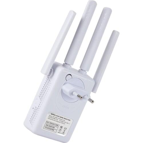 Wifi Repeater 2.4Ghz 300Mbps WiFi Extender Signal Booster WiFi Range Extender Wireless Wifi Relay Signal Amplifier-US/EU Plug