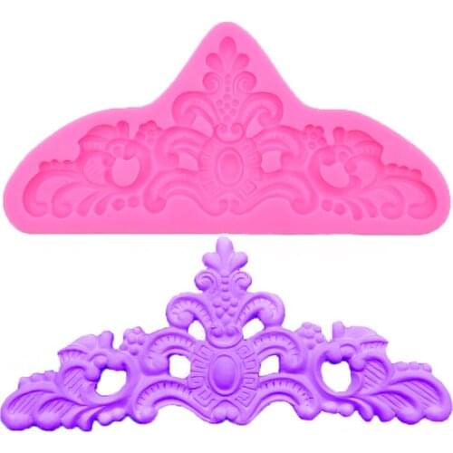 DIY Silicone Mould European Embossed Flower Fondant Mold Pattern Lace Moulds Baking Tool Cake Decorating Tools Pastry