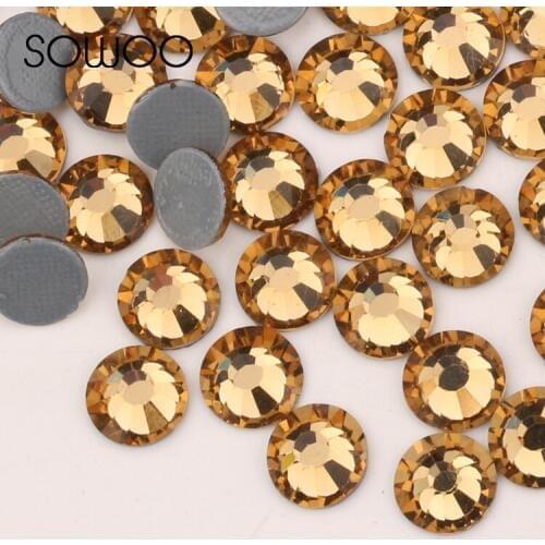 SS6 LT.Colorado Color similar SWA Rhinestone1440pcs/lot High quality Hotfix Rhinestones use for high-end clothing SOWOO