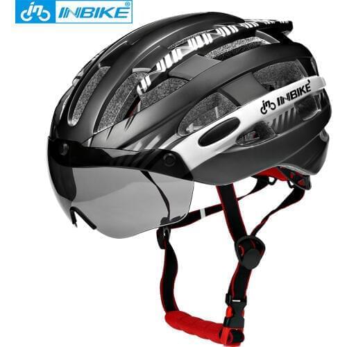 INBIKE Cycling Helmet with Goggles Ultralight MTB Bike Helmet Men Women Mountain Road Women casco Specialiced Bicycle Helmets