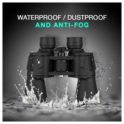 12 x 50 HD Waterproof Binoculars Telescope Long Range Folding Telescope BAK4 FMC Optics For Hunting Sports Outdoor Camping Trave