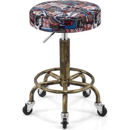 Rotating Lifting Beauty Chair Nail Stool Stool Barber Chair Explosion-proof Work Bench Hair Salon Turn Stool Round Master Chair