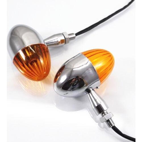 Amber Rugby Turn Signal Lamp Cruiser VT VTX CB XL Dyna Shadow Chopper Custom NEW