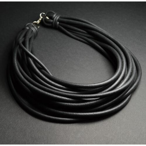 YD&YDBZ New Rubber Necklaces Women Handmade Jewelry Sweater Necklace Short Choker Punk Style Clothing Accessories Pendant Party