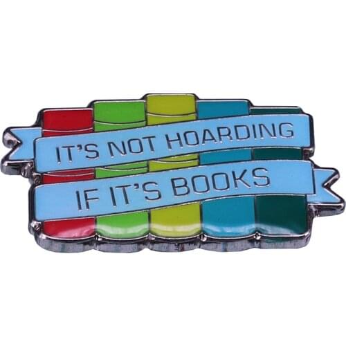 Funny book club statement brooch perfect bookworm collection