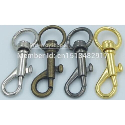 100 PCS 7/16'' 11mm SWIVEL CLIP SNAP Hook TRIGGER for Webbing bag lanyard purse Color Choice