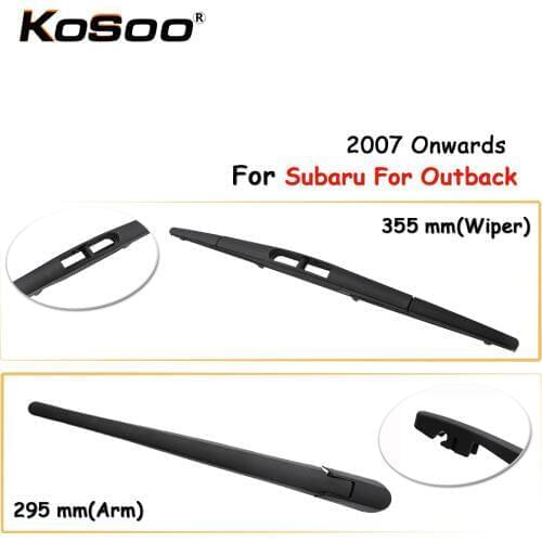 KOSOO Auto Rear Car Wiper Blade For Subaru For Outback,355mm 2007 Onwards Rear Window Windshield Wiper Blade Arm,Car Accessories