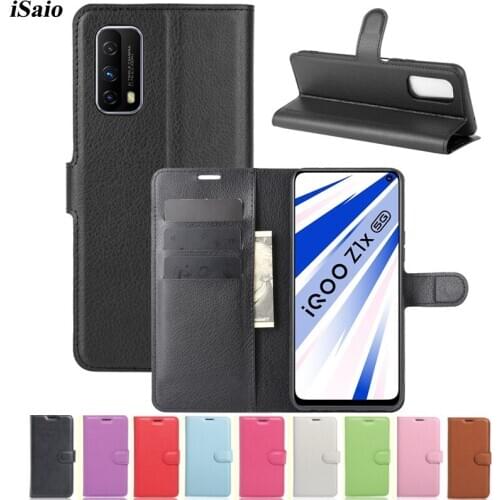 For Vivo X50 Pro Plus IQOO Z1X Wallet Case Flip Leather Cover for Vivo IQOO Z1X Mobile Phone Case Soft TPU Cover with Card Slots