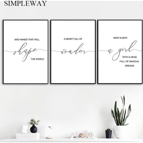 Black White Motivational Quotes Wall Poster Canvas Art Print Minimalist Inspirational Painting Decorative Picture Modern Decor